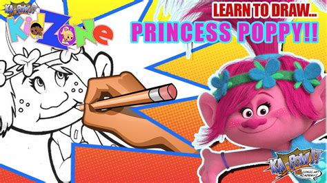 drawing princess poppy youtube