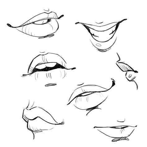 lips outline drawing  getdrawings