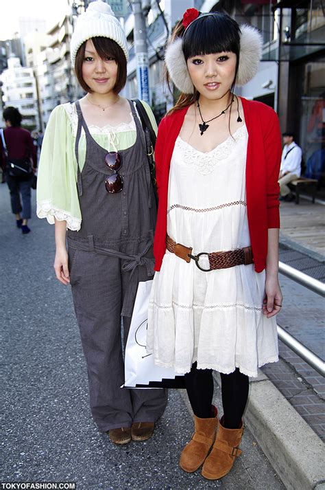 Fur Ear Muffs And Knit Beanie Girls In Shibuya – Tokyo Fashion
