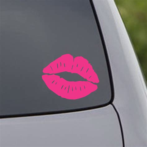 buy pink kiss mark lip sexy girl lipstick decal vinyl