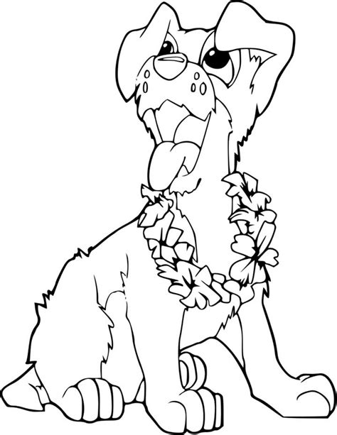 cute puppy coloring page  kids  printable picture