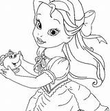 Disney Coloring Princess Pages Baby Princesses Babies Ba Getdrawings sketch template