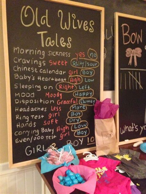 Gender Reveal Party Ideas Jenni Graham Thought These Chalk Boards W