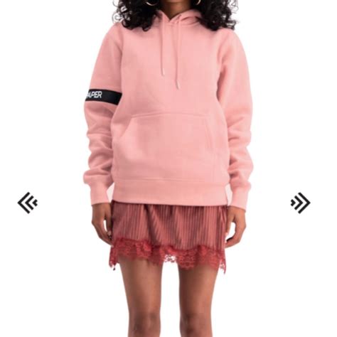 daily paper hoodie dames roze