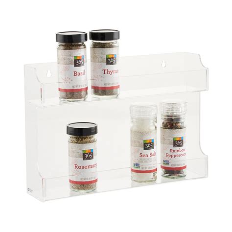 double acrylic spice rack  container store