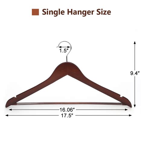 js hanger multifunctional high grade solid wooden suit hangers coat hangers walnut finish