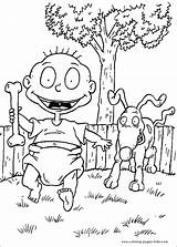 Coloring Pages Rugrats Cartoon Printable Color Character Kids Sheets sketch template