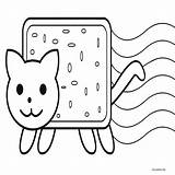Nyan Cat Coloring Pages Getdrawings Drawing sketch template