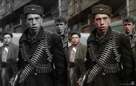 hungarian revolution 1956 budapest resistance fighters colourised 1194x760 historyporn
