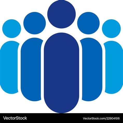 group people logo icon design royalty  vector image
