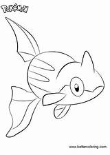 Coloring Pages Pokemon Remoraid Printable Kids sketch template