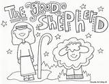 Shepherd Coloring Good Pages Jesus Am John Drawing Color Religious Printable Getdrawings Getcolorings sketch template