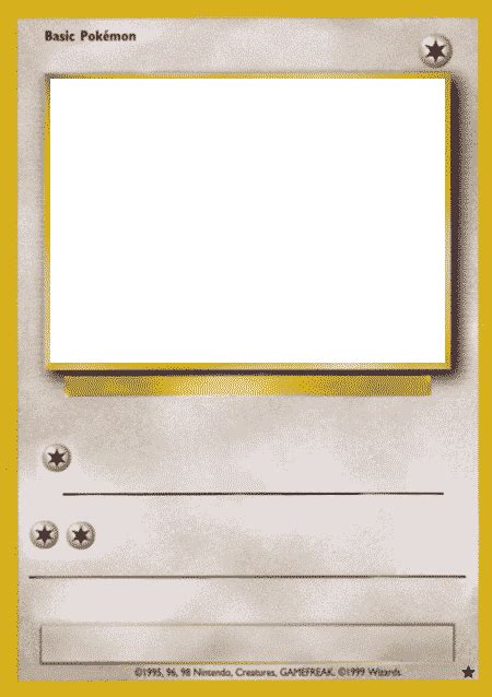 pokemon card template printable    template