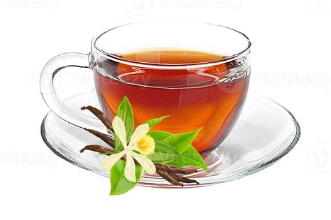 cup  tea  fresh tea leaves  saucer transparant background png