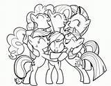 Coloring Pony Little Friendship Magic Popular sketch template