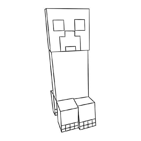 minecraft creeper coloring page downloadable educative printable