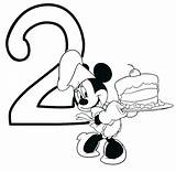 Mouse Mickey Birthday Coloring Pages Happy Getcolorings Printable sketch template