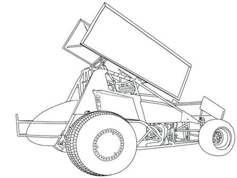 stock car racing coloring page imca style modified dirt track cars