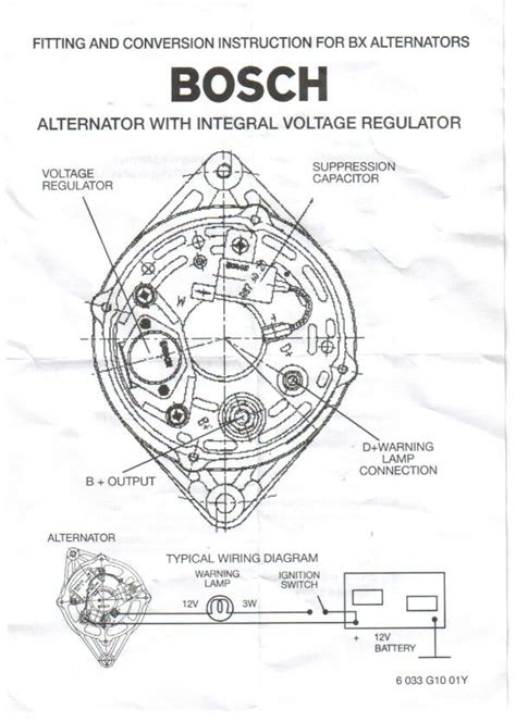 bosch  alternator wiring diagram wiring diagram