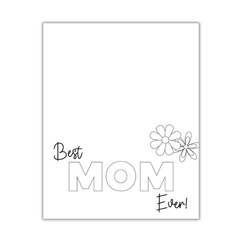 special mothers day card  letter  kids  color  storybook day