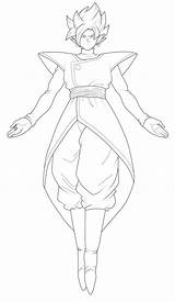 Zamasu Draw Goku Dbz Lineart Chronofz sketch template