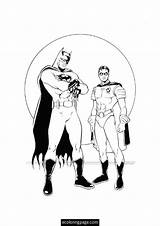 Coloring Robin Batman Pages Printable sketch template