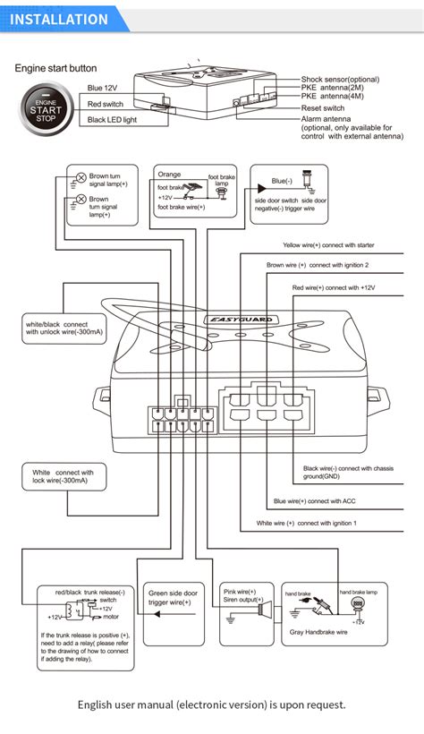 easyguard ec wiring diagram easyguard auto start compatible  factory oem push start