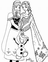 Coloring Anna Pages Frozen Disney Princess Print sketch template