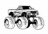 Coloring Pages Truck Monster Trucks Cartoon Print sketch template