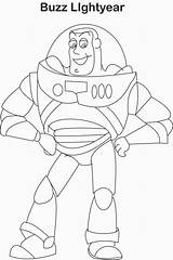 Buzz Lightyear Coloring Pages Toy Story Kids Easy Uteer sketch template