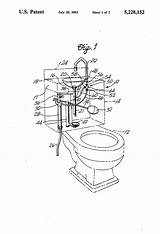 Patents Patent Bathroom Drawing Toilet Water sketch template