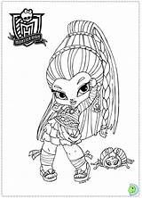 Coloring Monster High Dinokids Pages Close Print sketch template
