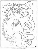 Kokopelli Mola Coloring Pages Drawing Southwest Color Getcolorings Native American Mac Printable Drawings Colouring Getdrawings Choose Board sketch template