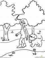 Coloring Park Pages Clipart Dog Children Clip Library Wheelchair sketch template