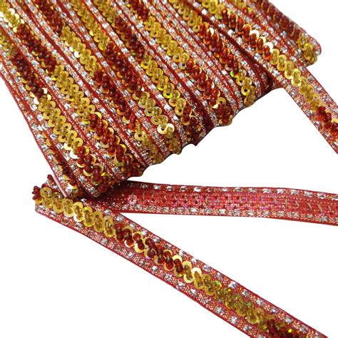 decorative fabric trim multicolor beaded trim craft supply