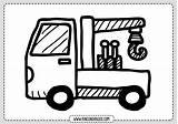 Camiones Imprimir Rincondibujos Camion Gruas Artículo sketch template
