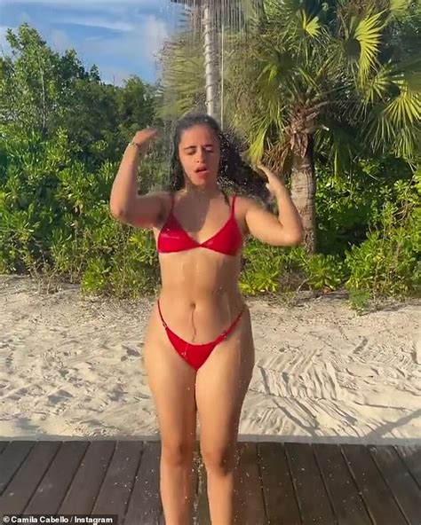 Camila Cabello Is Red Hot As She Showcases Her Curves In A Bikini As