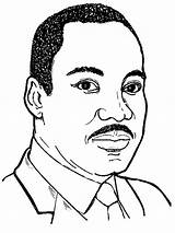 Luther Martin King Coloring Jr Pages Drawing Dr Clipart Sheets Sheet Junior Printable Color Drawings Cartoon Easy Kids Template Realistic sketch template