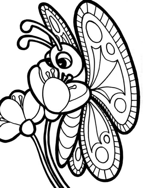 butterfly  flower coloring pages coloring home