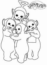 Teletubbies Coloring Pages Fun Kids sketch template