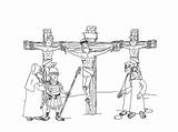 Jesus Crucifixion Coloring Kids Friday Good Pages Printable Christian Easter Illustration Wallpapers Blogthis Email Twitter Child sketch template