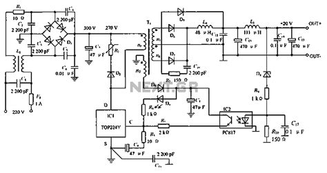 noise switching power supply schematic circuit diagram  switching power supply circuits