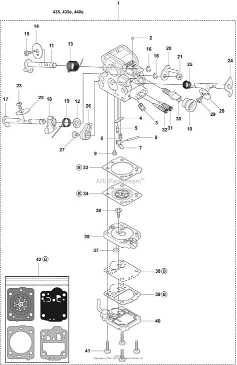 husqvarna    parts diagram  carb parts