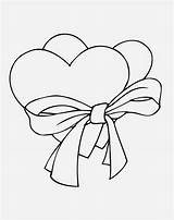 Hearts Coloring Pages Printable Heart Valentine Filminspector sketch template