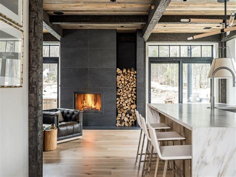 energy efficient rustic meets modern ski house  mount abram