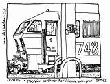 Locomotive Bnsf Colorier Coloriages sketch template