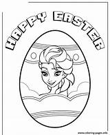 Easter Coloring Egg Colouring Disney Pages Elsa Printable Print Info sketch template