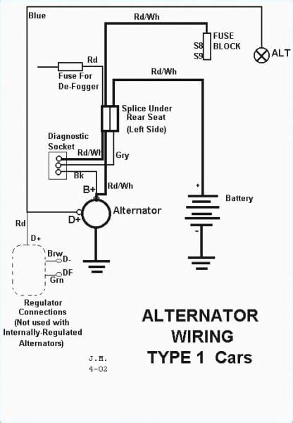 simple alternator wiring