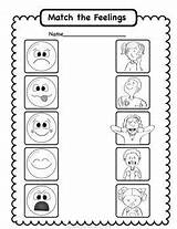 Worksheets Feelings Emotional Social Emotions Preschool Kindergarten Activities Identifying Learning Kids Teaching Coloring Set Pages Grade School Homework Prek Type sketch template