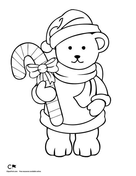 christmas bear coloring pages teddy bear coloring pages bear